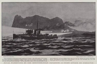 地中海戦隊による海軍作戦、ジブラルタルへの夜間攻撃